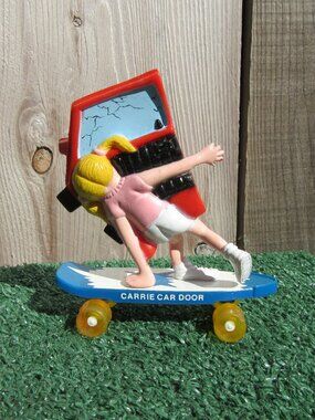 Vintage 1986 Skateboard Smack Ups Carrie Car Door Playtime Products Toy